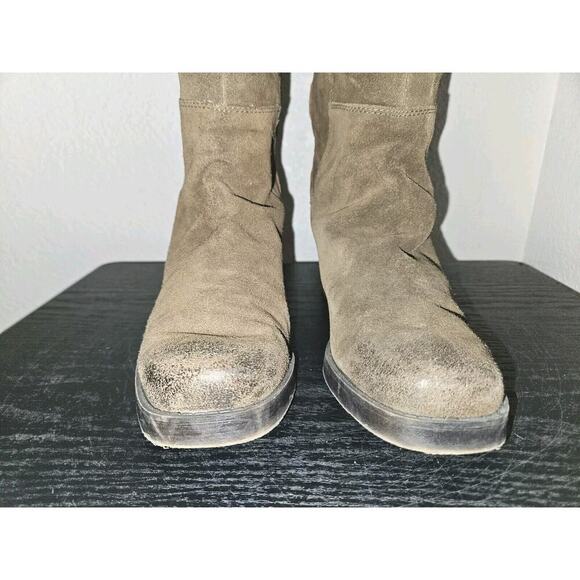 Nine West Vintage America Collection Suede Knee High Size 9 M Brown Rear Zip - Picture 6 of 16